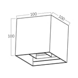 Luminária de Parede Braytron Vekta 1xG9 Branca IP54 | Iluminação Externa