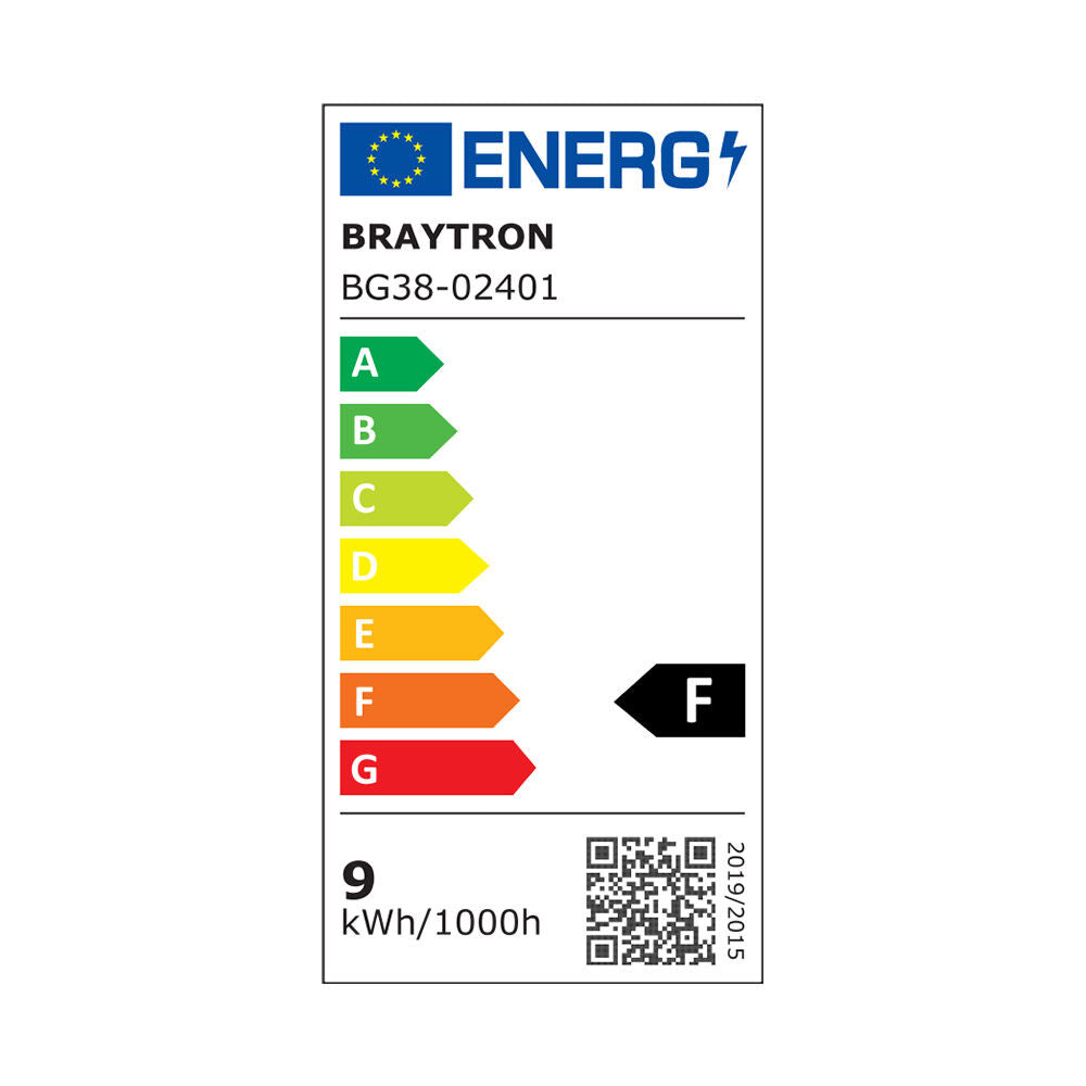 Luminária de Parede Braytron Vekta 9W Redonda Preta 720lm 3000K IP65 | Iluminação Externa