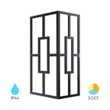 Luminária de Parede Braytron Veneto 10W Reta Preto 3em1 IP44 | Iluminação Externa