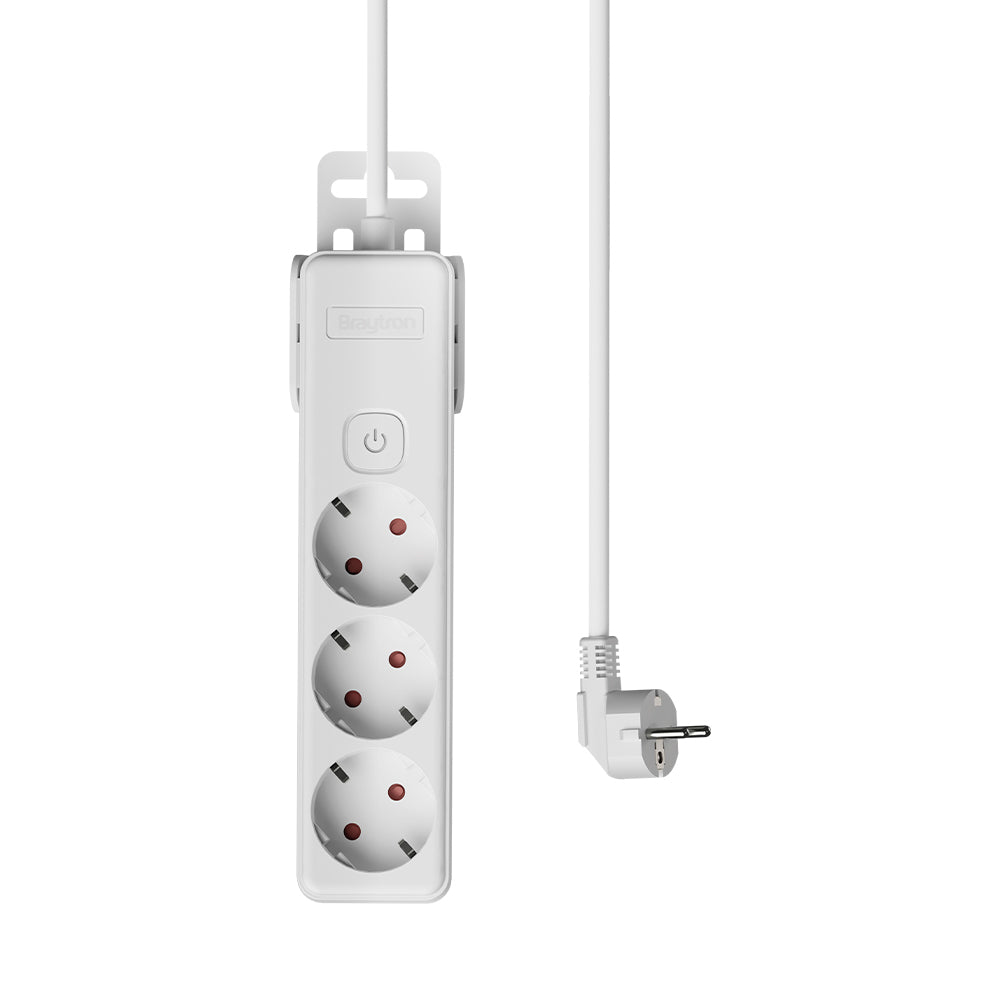 BRAYTRON- XLINE - EXTENSÃO 3X1,5MM² - 3M - 3 TOMADAS - COM INTERRUPTOR EXTENSÃO