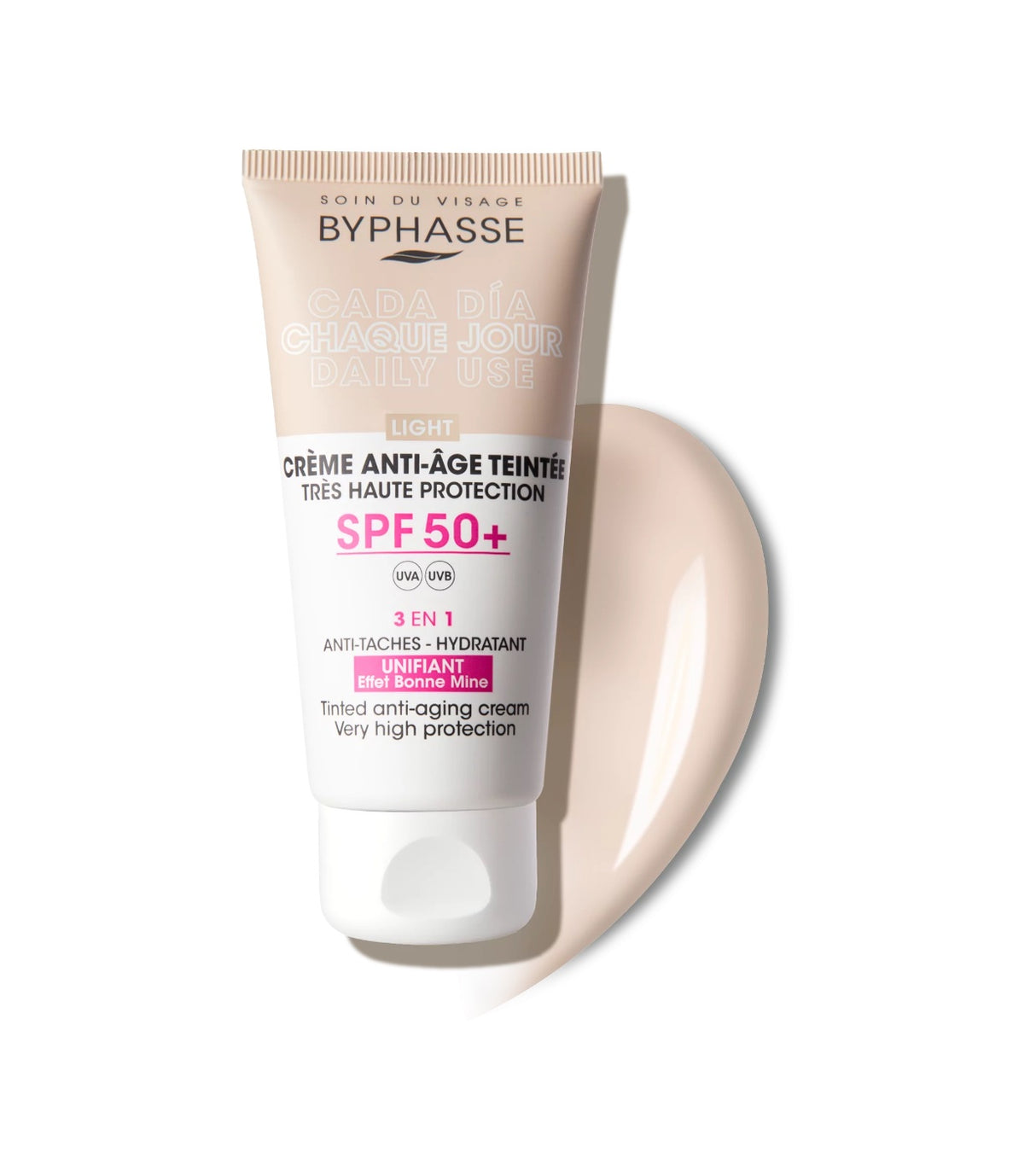 BYPHASSE CREME FACIAL 50ML PROTEC. 50+ME