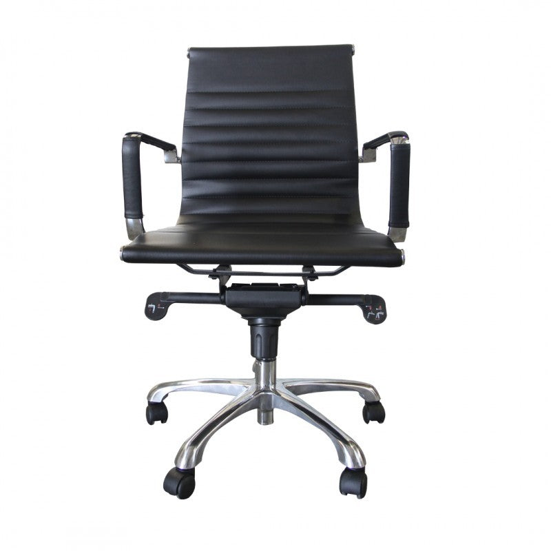 CADEIRA PU MEDIUM EXEC 2NIVEIS BK