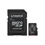 CARTÃO DE MEMÓRIA MICRO SDXC  64GB KINGSTON CANVAS GO! PLUS GEN 3 CL10 UHS-I U3 170MB/S C/ADAPTADOR PRETO