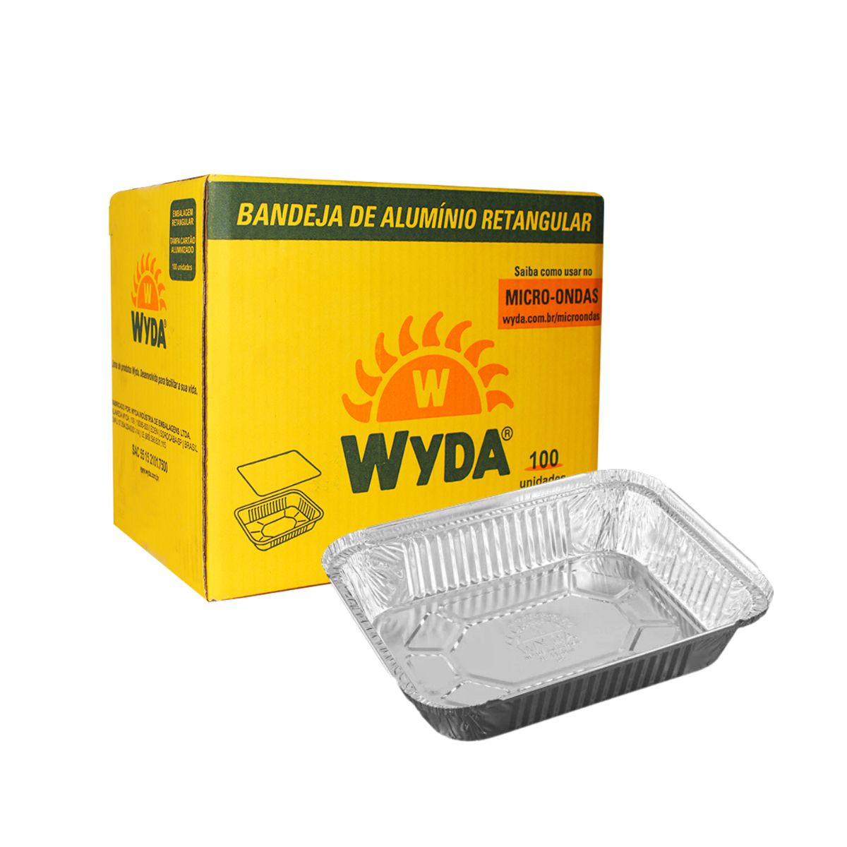 Tigela Take Way Alumínio 500ml WYDA – Ta Cuiar