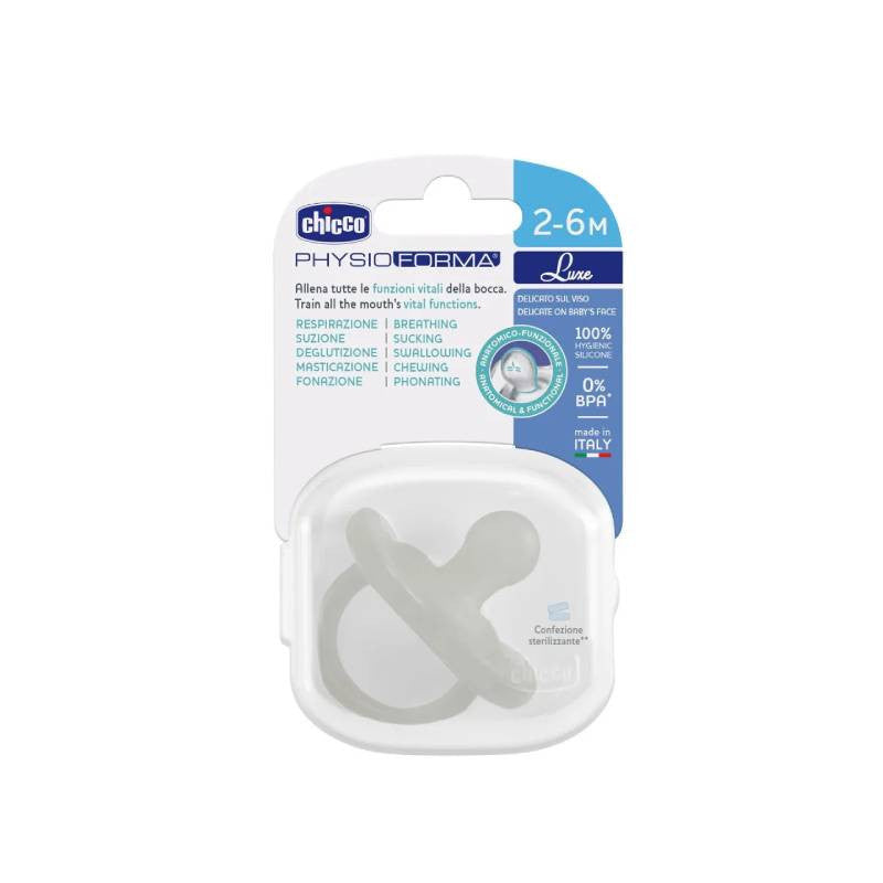 CHICCO CHUPETA PHYSIOFORMA  CINZA 2-6M+