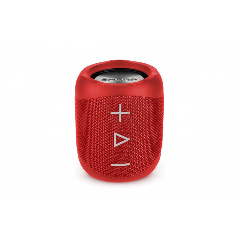 COLUNA SHARP PORTATIL WIRELESS BLUETOOTH 14W RED