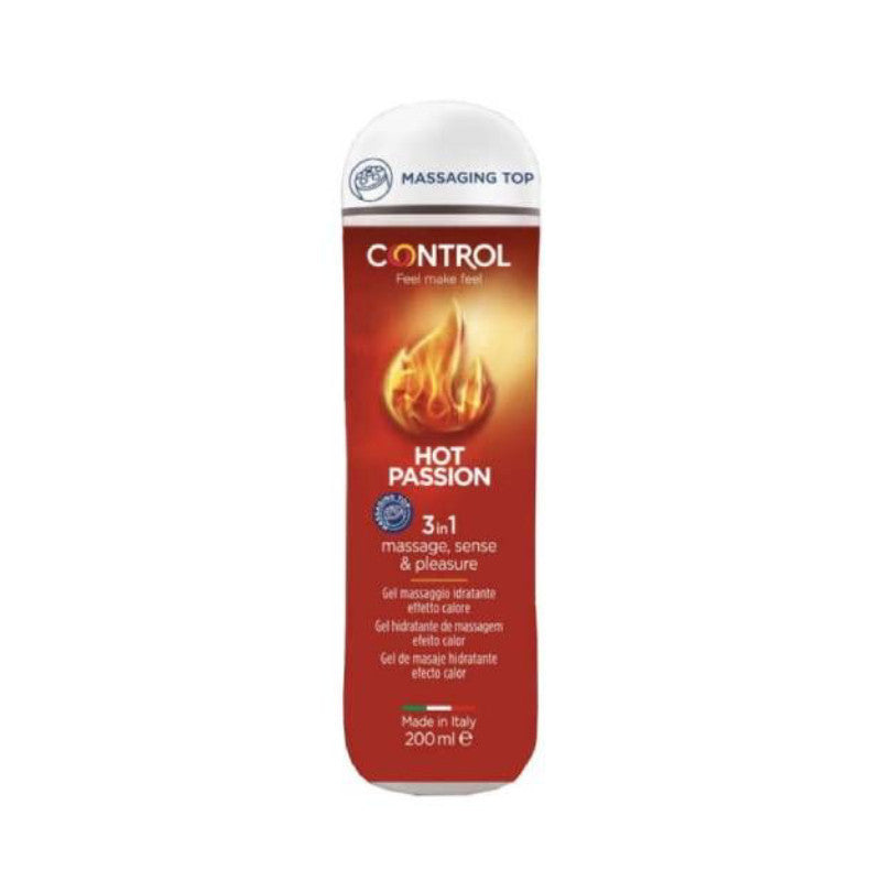 CONTROL GEL MASSAGEM 3IN1 200ML HOT PASS