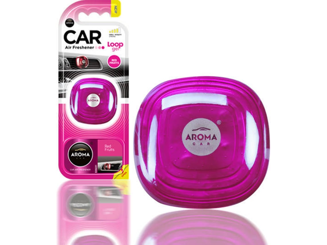 Ambientador de Carro Aroma Car LOOP Gel - Frutos Vermelhos