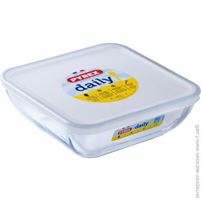 PYREX TRAVESSA DE VIDRO - ASSADEIRA DAILY COM TAMPA 2L - 319P000/3044