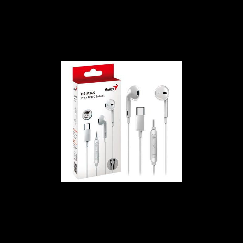 EARBUDS GENIUS HS-M365 USB-C BRANCO