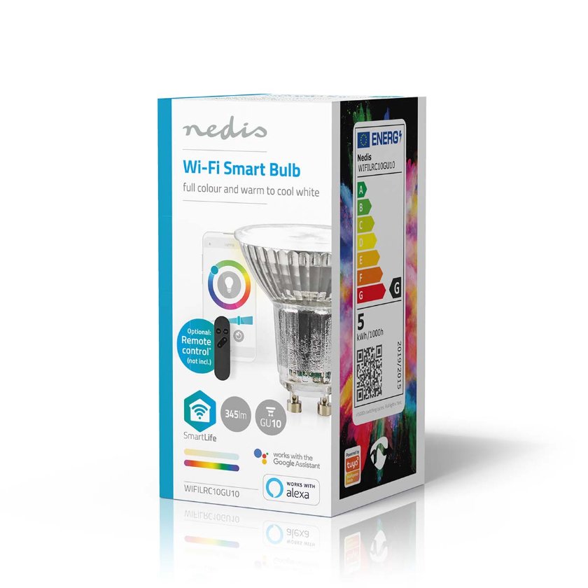 Lâmpada LED RGBW |Wi-Fi | GU10 | 345 lm | 4.9 W| PAR16