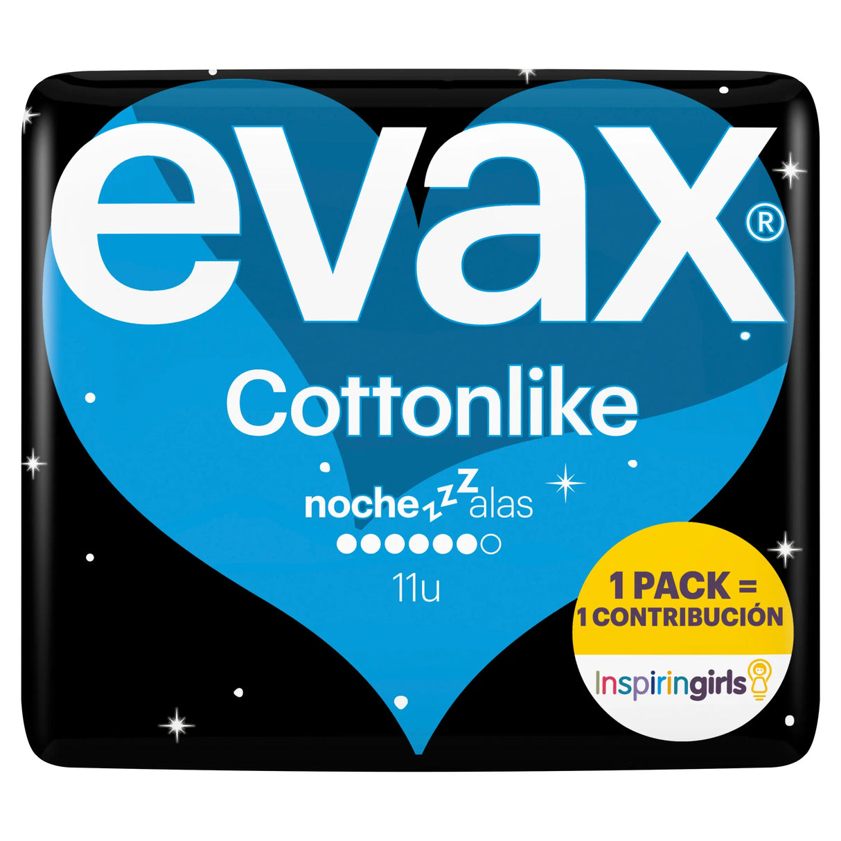 EVAX COTTONLIKE C/ALAS NIGHT 11UN