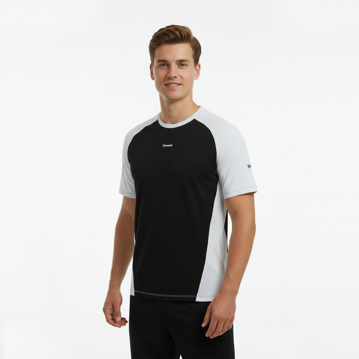 HYBRID T-SHIRT FORWARD PRETO BRANCO -  MASCULINO - S