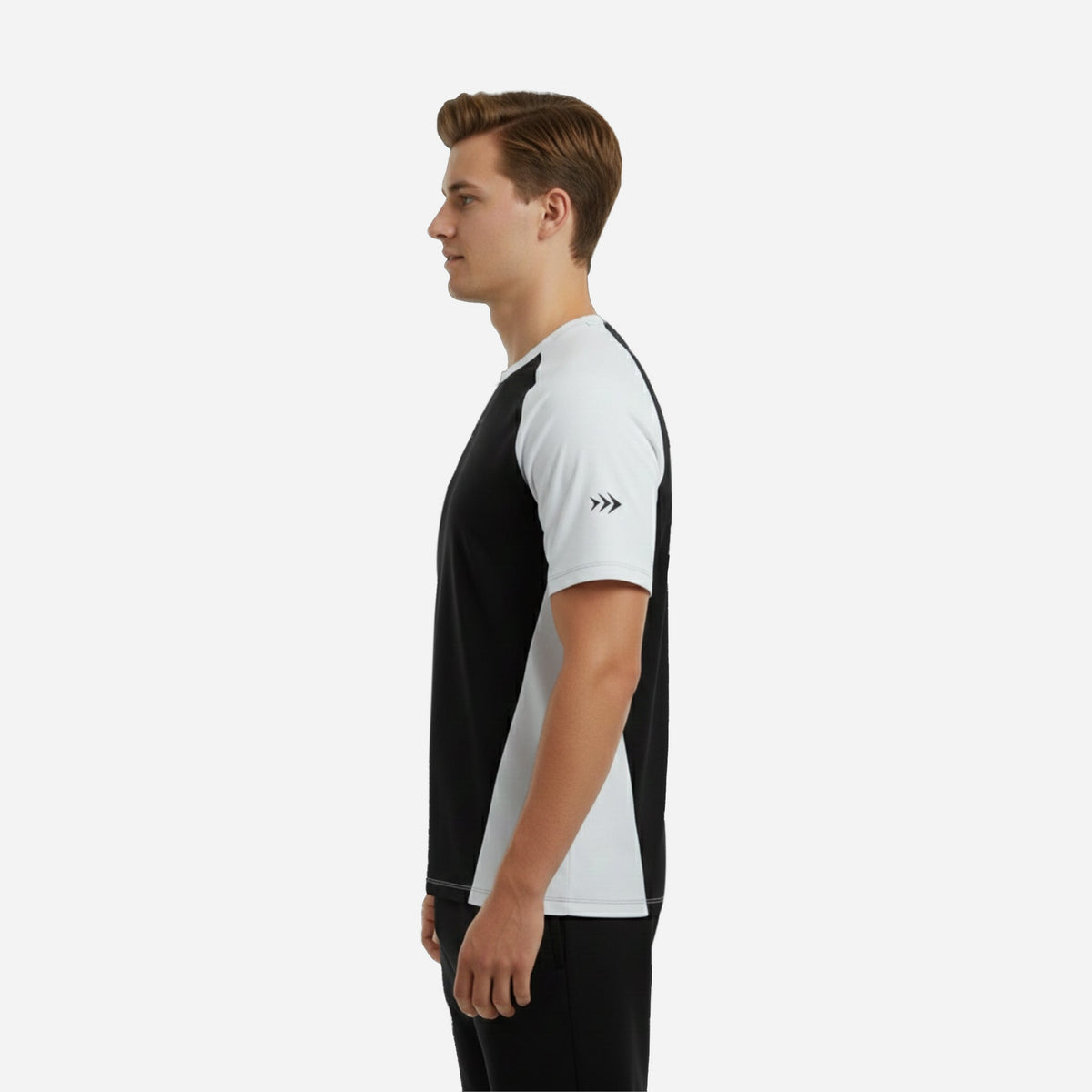 HYBRID T-SHIRT FORWARD PRETO BRANCO -  MASCULINO - S