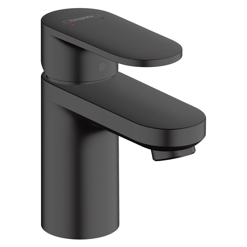 HANSGROHE MONOCOMANDO DE LAVATORIO VERNIS BLEND 70 PRETO MATE C/ CONJ. RESÍDUOS