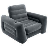 Assento reclinável Intex, 117x224x66 cm, cinza escuro