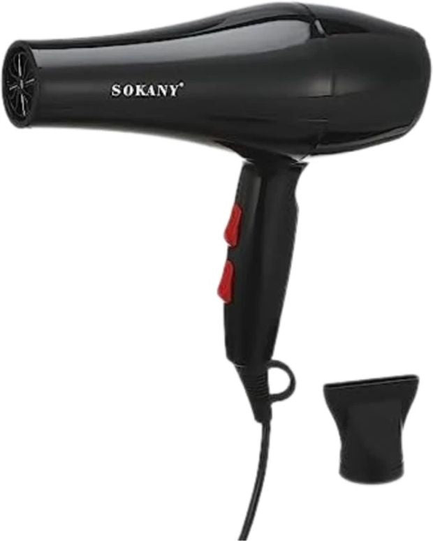 Secador de cabelo elétrico com fio Sokany sk-2200 Potência 2200 watts preto