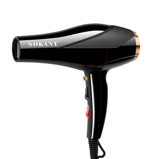 Secador de Cabelo Profissional 4-em-1 Sokany SK-2214 2600W, Preto