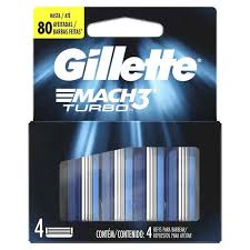 GILLETTE RECARGA MACH3 TURBO C/4