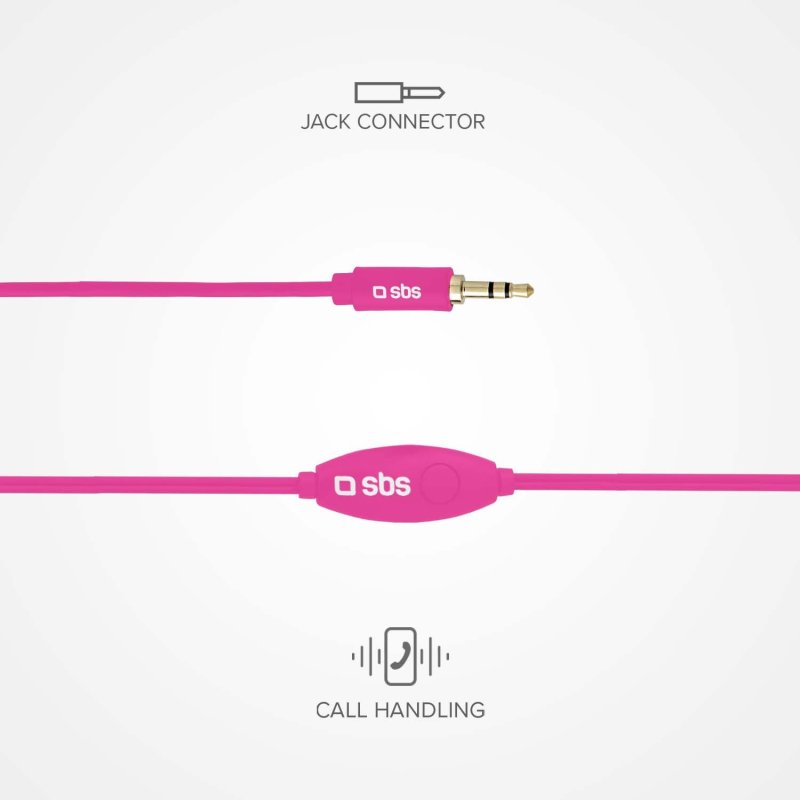 Auriculares in-ear com fio jack 3.5mm com tecla de chamada