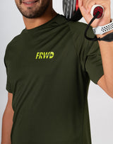 É tudo sobre camiseta verde Padel FRWD para homens Tamanho L