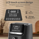 Fritadeira de ar SOKANY SK-10007 com temperatura ajustável e proteção contra superaquecimento