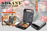 Sokany SK-08127 — Sanduicheira 4 Fatiados 1400 W