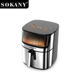 Sokany SK-10045 Frita de ar 2000W com timer de 60 minutos e proteção de superaquecimento