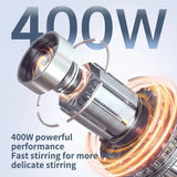 Processador de alimentos multifuncional SOKANY SK-1721-4 com potência de 400 W e lâmina de aço inoxidável 4 em 1