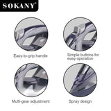 SOKANY SK-2071 Cord & Ferro a vapor sem fio com base de cerâmica e grande tanque de água