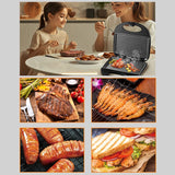 Sokany SK-08110 800W Grill Maker com revestimento antiaderente e corpo plástico resistente ao calor