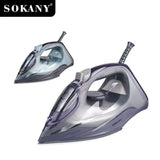 SOKANY SK-2071 Cord & Ferro a vapor sem fio com base de cerâmica e grande tanque de água