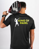 Camiseta preta King Of Padel FRWD para homens Tamanho L