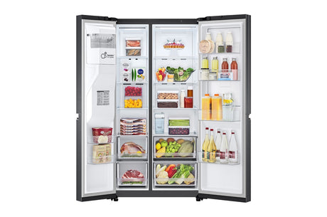 LG FRIGORIFICO SBS DID 674L GC-J257FQKW MATTE BLACK