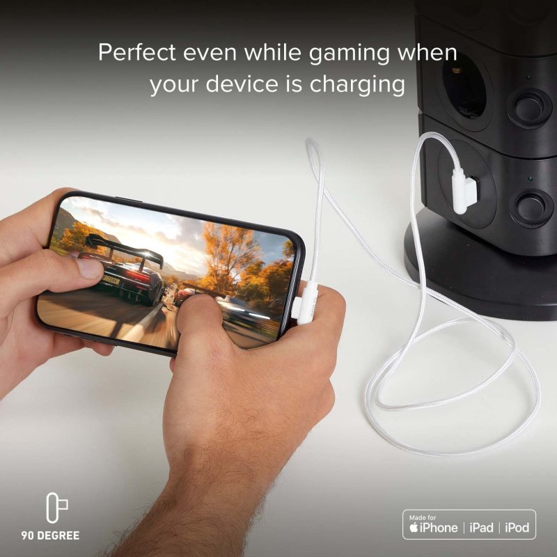 Cabo Lightning com conectores de 90° TECABLE90LIGK