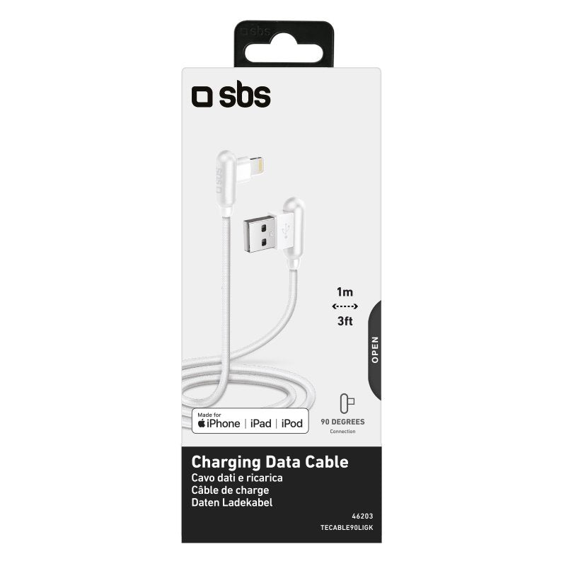 Cabo Lightning com conectores de 90° TECABLE90LIGK