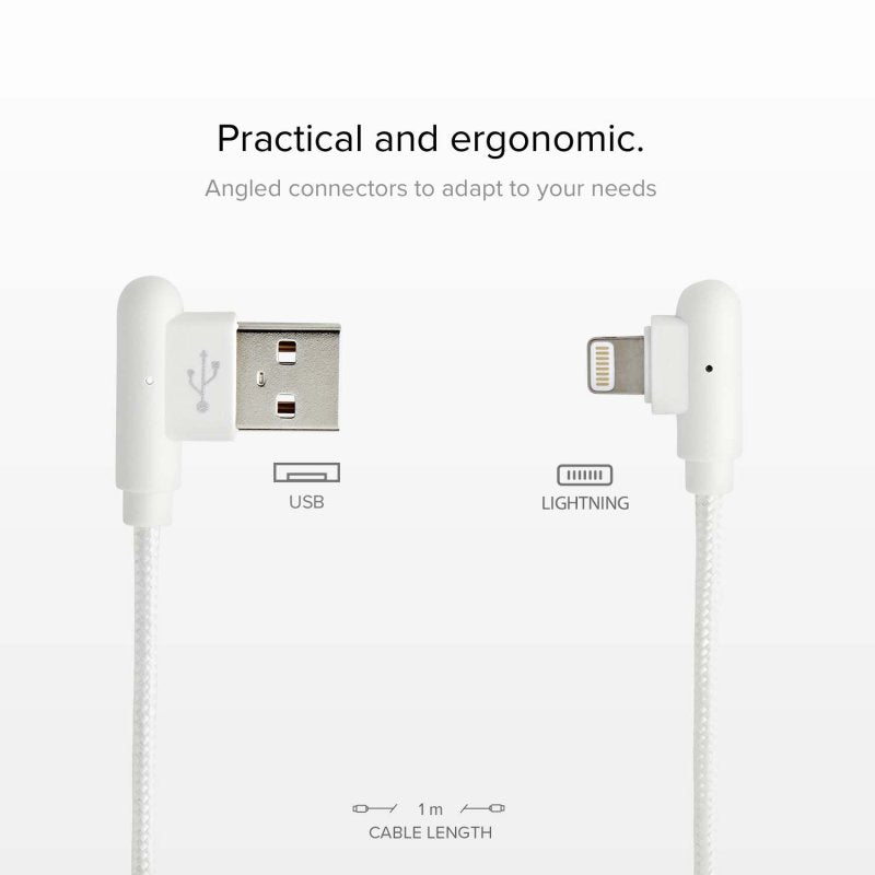 Cabo Lightning com conectores de 90° TECABLE90LIGK