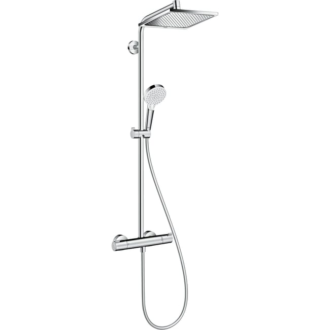 HANSGROHE CHUVEIRO DE COLUNA CROMETTA E 240 QUADRADO C/TERMOSTATO CROMADO