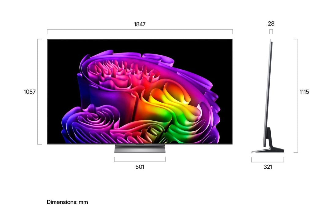 SMART TVLG OLED evo AI G6 83" 4K – OLED83G66LW