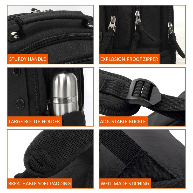 MOCHILA KINGSLONG 17.3' KLB1131180BK BLACK