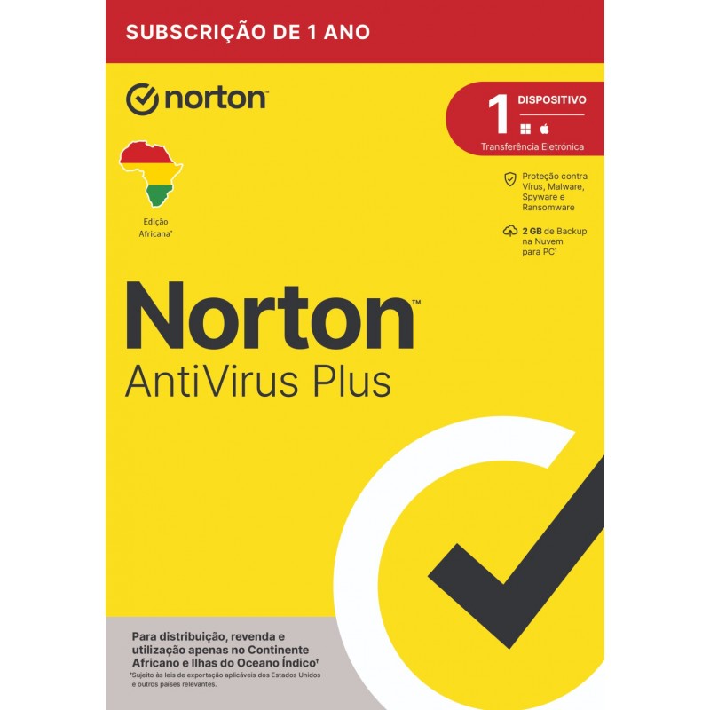 NORTON ANTIVIRUS PLUS 2GB AF 1 USER 1 DEVICE 12MO WRT DRMKEY FTP