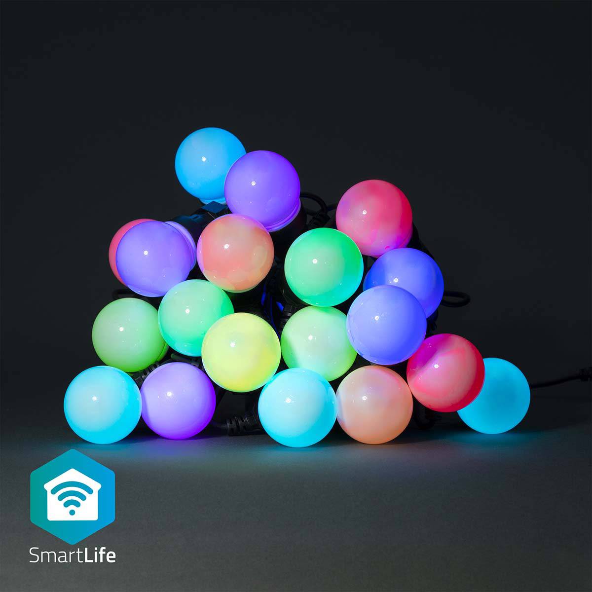 Luzes Decorativas Nedis WI-FI RGB 20Leds (50mm) 10m WIFILP03C20