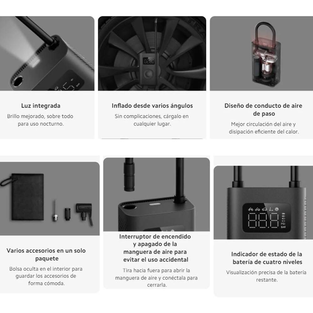 COMPRESSOR DE AR XIAOMI PORTABLE ELECTRIC AIR COMPRESSOR 2
