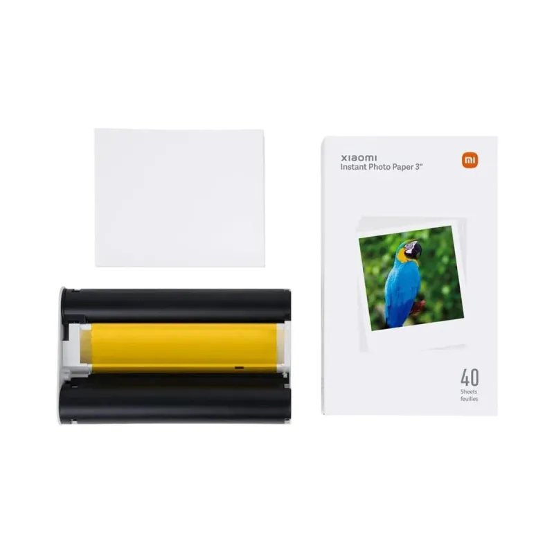 PAPEL FOTOGRÁFICO XIAOMI 3" PORTABLE INSTANT 1S 40 FOLHAS