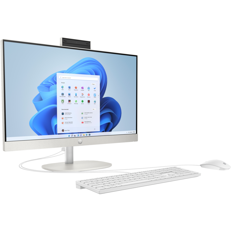 PC HP AIO 23.8' FHD N100 8G 256 SSD W11H BRANCO
