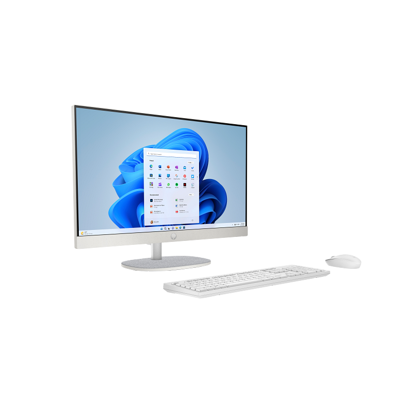 PC HP AIO 23.8' FHD U5-125U 8G 512GB SSD W11H BRANCO