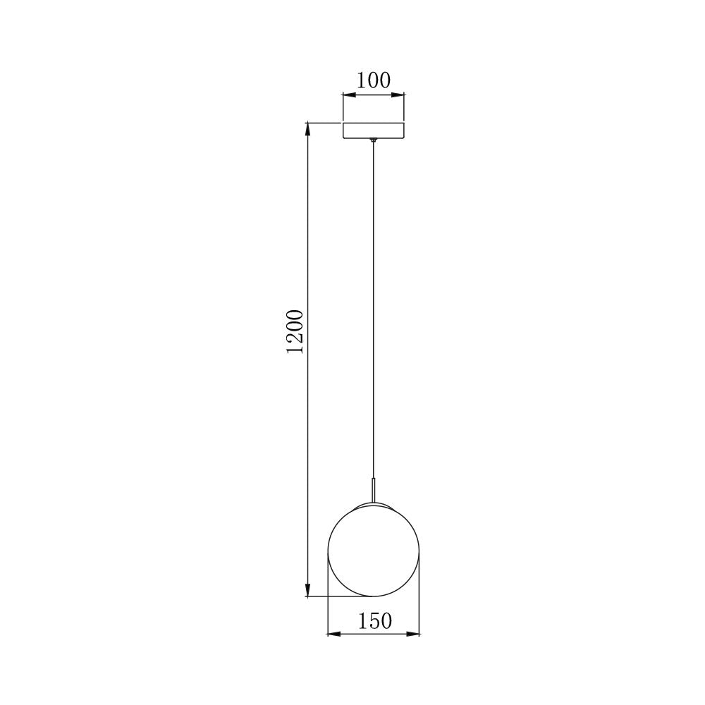 Luminária de Teto Braytron BRY-S003R-1H 1xG9 SMK PENDANT LIGHT