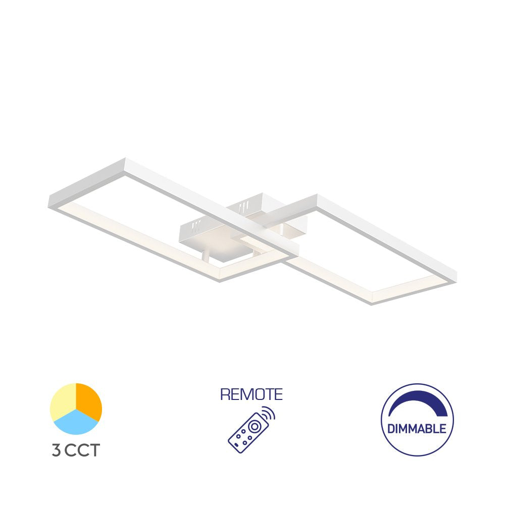 BRY-NELA-SS1-RND-WHT-40W-RMT-IP20-CEILING LIGHT