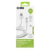 Cabo de dados e carregamento USB-C série Polo - branco