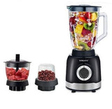 Sokany SK-JB-178 Liquidificador + Moedor 2 em 1 - Processador de alimentos multifuncional com potência de 1000 W e lâmina de aço inoxidável